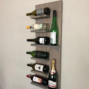 Wooden wine rack*Bottle Wine Display Storage Rack Free Standing Wine Display Shelf w/ Countertop