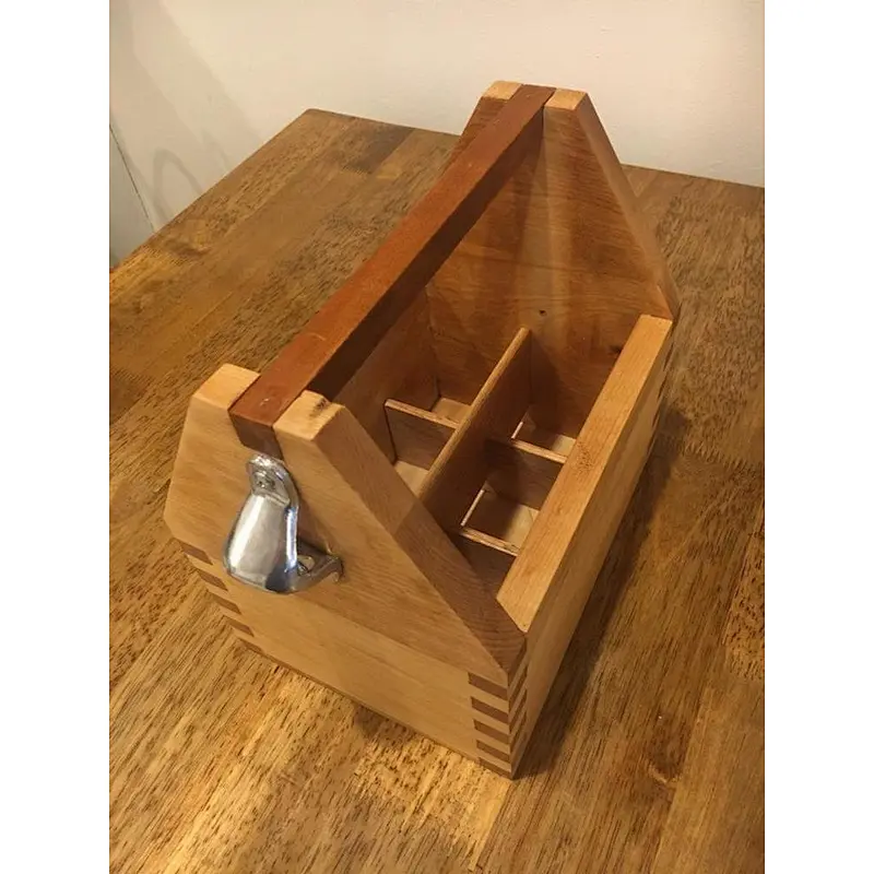 Wooden Box-Joint 6 Pack Beer wooden
