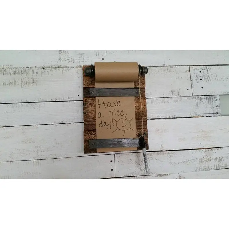 Reclaimed Wood Memo Board-Message -Farmhouse Pallet Wood Memo Board-Kitchen Memo Board