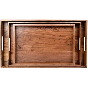 Wooden Tray Ottoman Tray