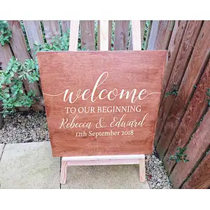 Rustic Custom Blank wood sign unfinished wood sign Welcome Wedding Sign Custom Wedding signs
