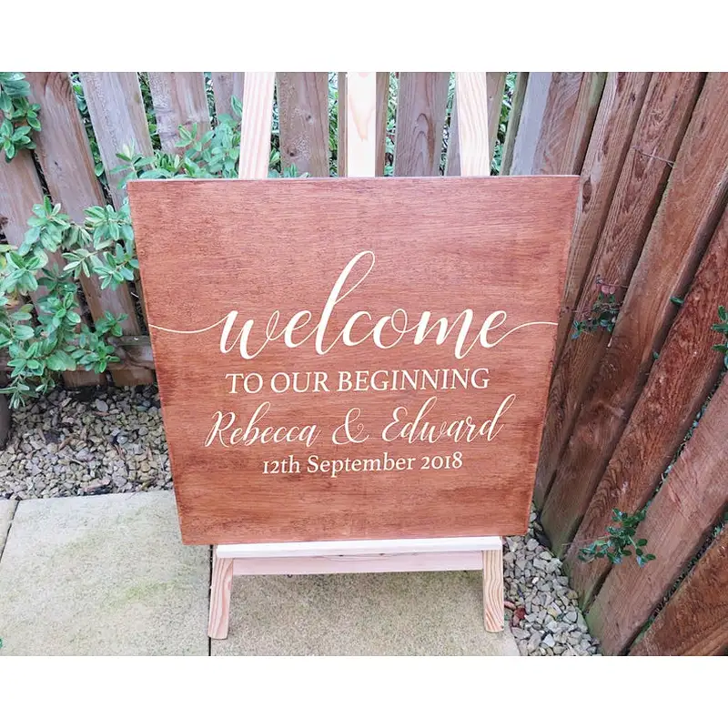 Rustic Custom Blank wood sign unfinished wood sign Welcome Wedding Sign Custom Wedding signs