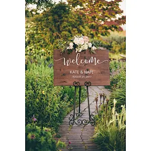 Rustic Wedding Welcome Sign - Wood Wedding Sign - Rustic Wedding sign blank