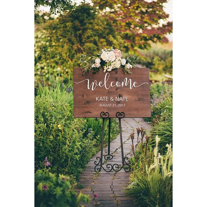 Rustic Wedding Welcome Sign - Wood Wedding Sign - Rustic Wedding sign blank