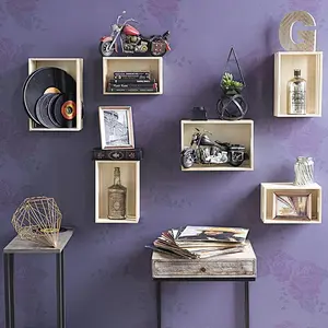 Wallniture Rustic Storage Bin Crates cheap wooden fruit crates for salewood crates unfinishedrustic wood floating wall shelves
