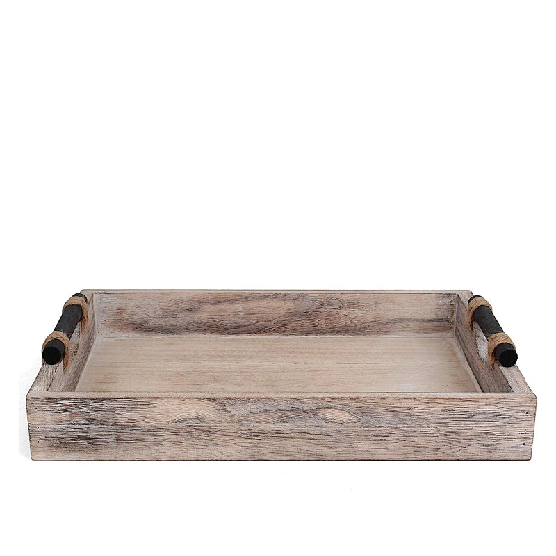 Coffee Table Tray Wooden Trays For Decoration Wooden Serving Trays Wood Dinner Plate Tray Bread Wooden Tray With Handle
