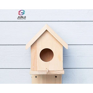 A frame  Wood Bird house Classic Rustic Wooden Hanging Outdoor Decorative durable wooden Bird House
