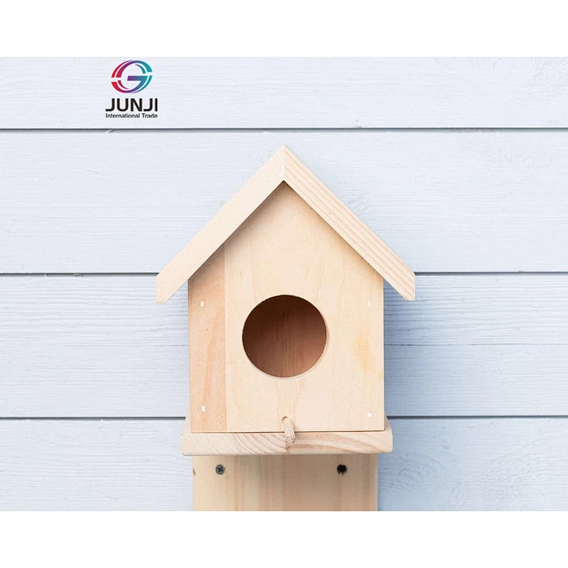 A frame  Wood Bird house Classic Rustic Wooden Hanging Outdoor Decorative durable wooden Bird House