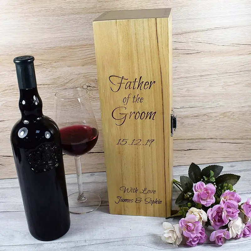 Wooden Wedding Wine Box 2020