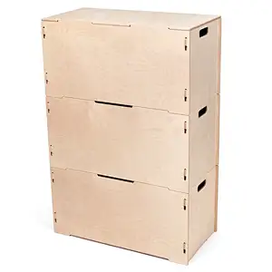 Wooden Large Storage Tote Boxes with Lid-Wooden storage box