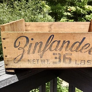 Vintage Wood Wine Crate /Rustic / Industrial / Wine Crate / Salvage