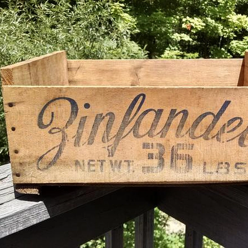 Vintage Wood Wine Crate /Rustic / Industrial / Wine Crate / Salvage