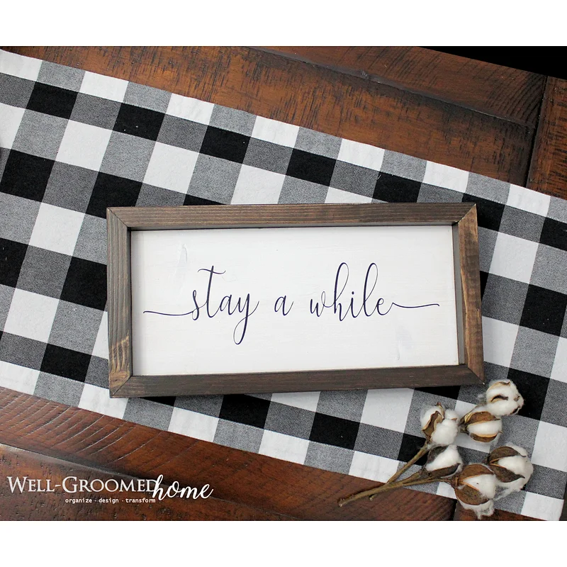 Hot Farmhouse Sign Home Decor Gift Custom Sign Custom Living Room Gallery Wall Signs
