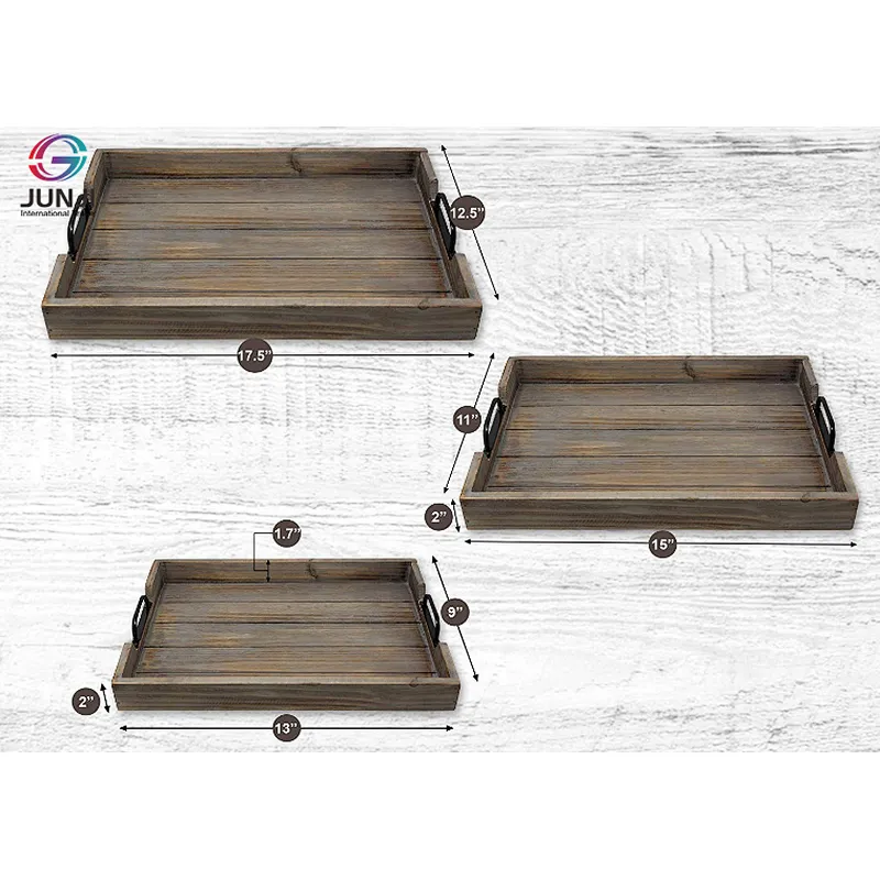 Wooden tray wooden serving tray