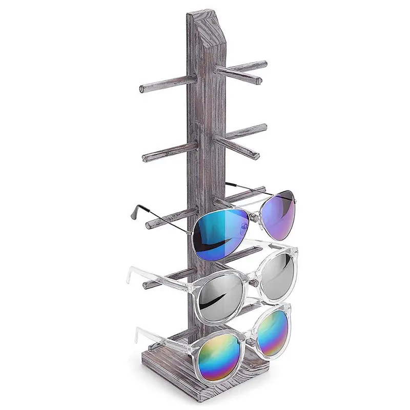 Rustic Display Stand, Tabletop Retail Eyewear Storage Rack