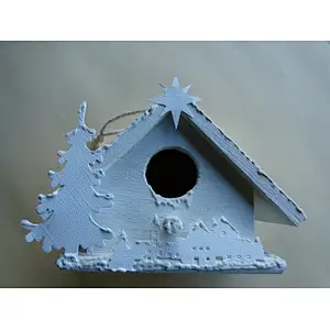 Wooden nest box to decorate or paint