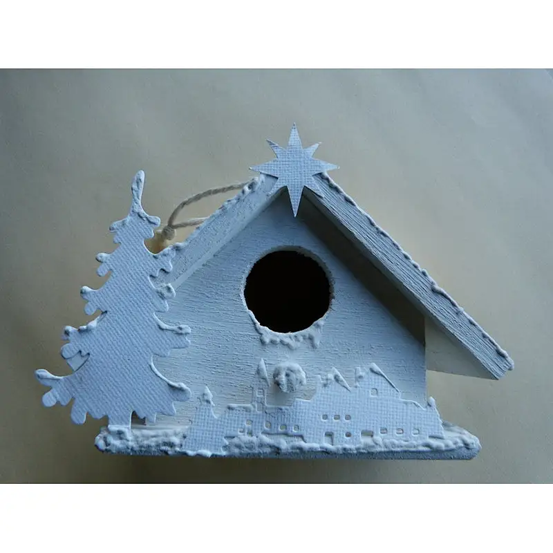Wooden nest box to decorate or paint