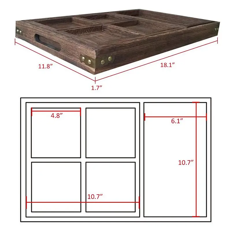 Unfinished Wood Trays Wood Serving Tray Wooden Ottoman Tray