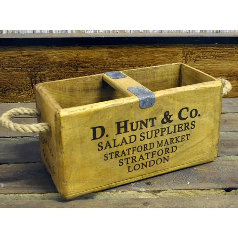 Christmas Whisky/Wine Wooden  Storage Box wooden tissue box holders  pine wood gift boxwith handle Crate Box