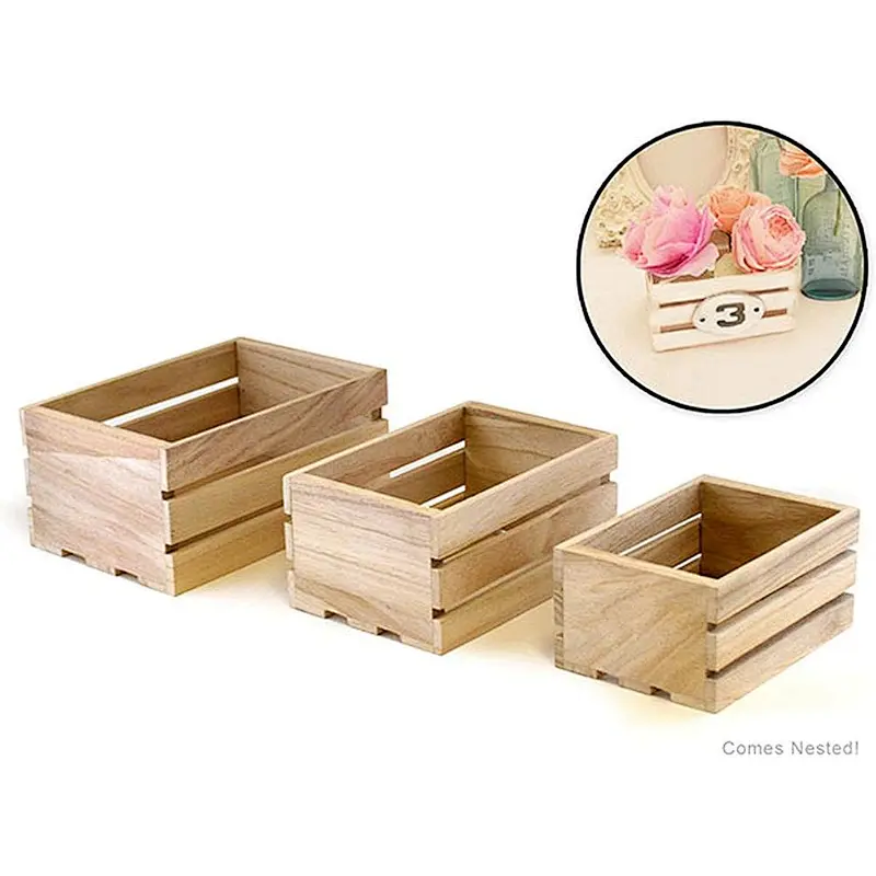 Decorative Wood Crates,Carpenter's box set,stackable wood crates