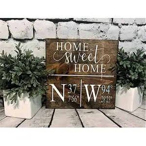 Home decoration walls billboards Wooden sign Welcome sign