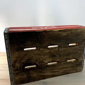 Rustic wholesale unfinished delicate  cheaper home big  decoration practical  Retro country edition advertising storage box