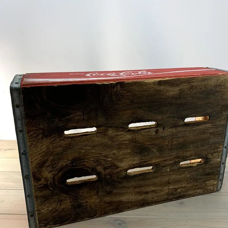 Rustic wholesale unfinished delicate  cheaper home big  decoration practical  Retro country edition advertising storage box