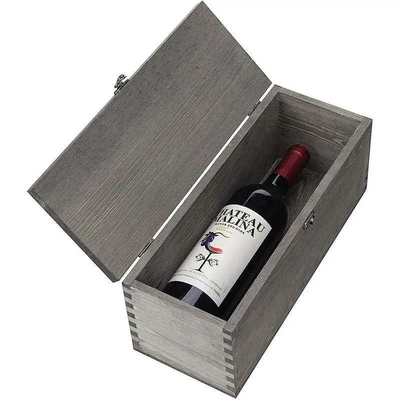 Wooden boxes unfinished small wooden  jewelry box wooden wedding card box custom wooden gift box