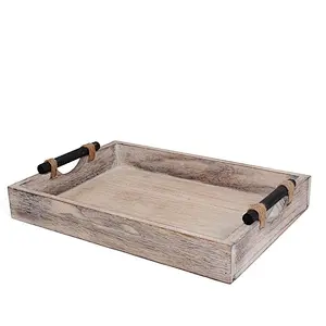 Coffee Table Tray Wooden Trays For Decoration Wooden Serving Trays Wood Dinner Plate Tray Bread Wooden Tray With Handle