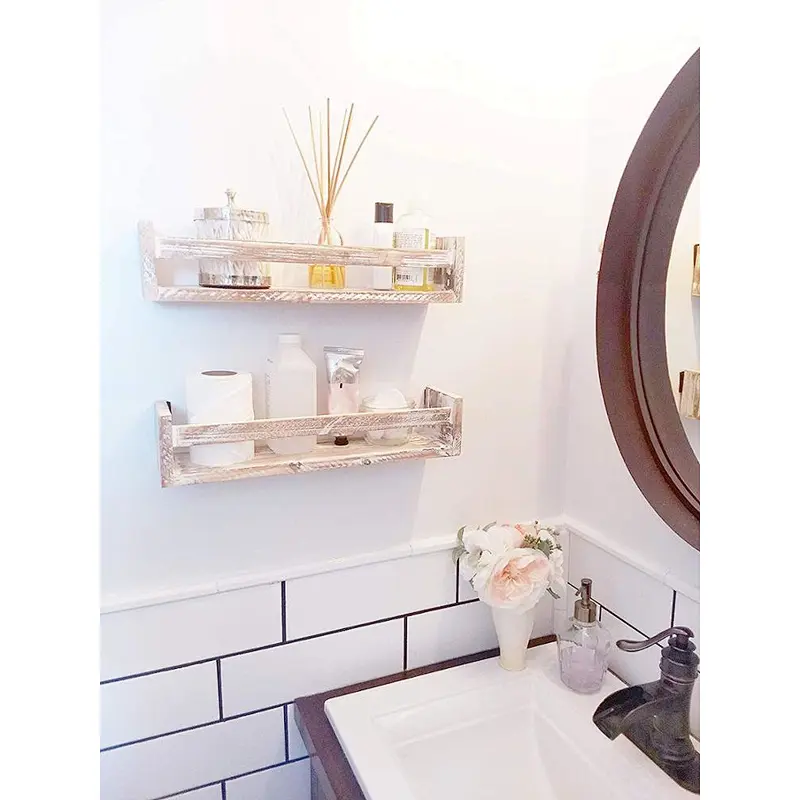 Rustic wood floating wall shelves wall shelves for bedroom wood shelves for the kitchen wall