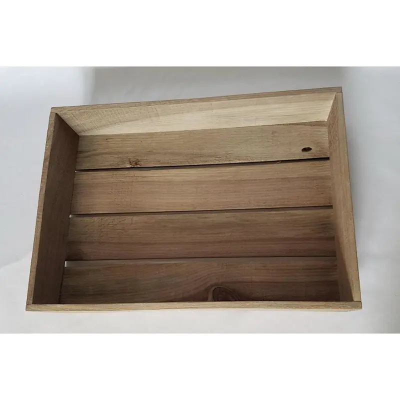 Rustic home decoration nufinshed wholesale handiwork small cheapedTea, Wooden Tray/Crate. 18