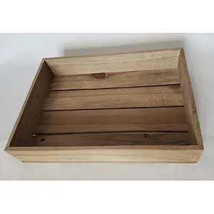 Rustic home decoration nufinshed wholesale handiwork small cheapedTea, Wooden Tray/Crate. 18