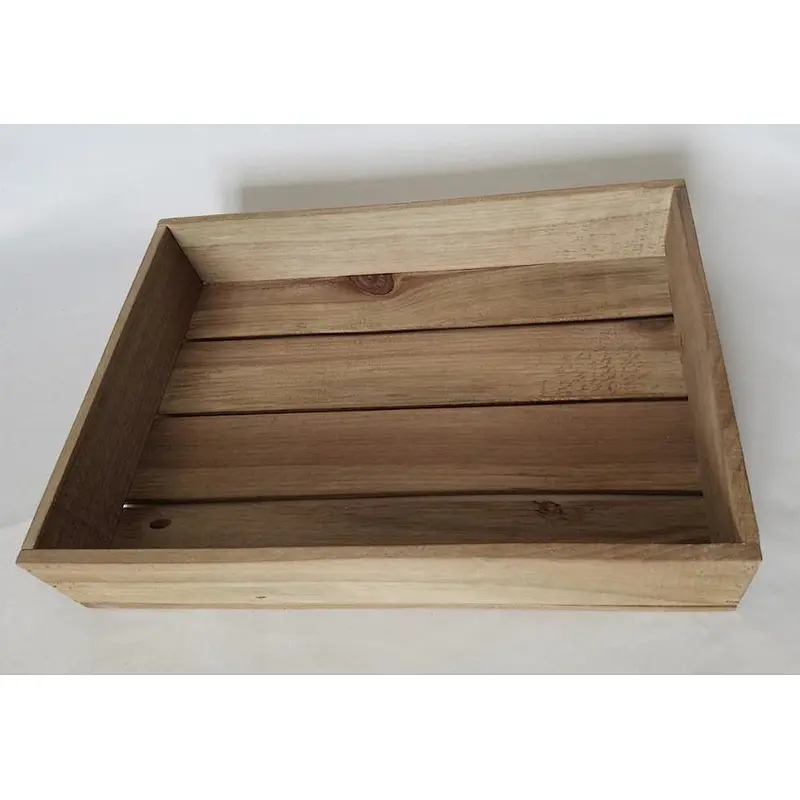 Rustic home decoration nufinshed wholesale handiwork small cheapedTea, Wooden Tray/Crate. 18