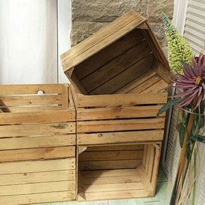 Beautiful Wooden Crates Storage Box