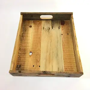 Antique Style Wooden Serving Tray- Reclaimed Wood Tray | Pallet Wooden Dry Fruit Tray