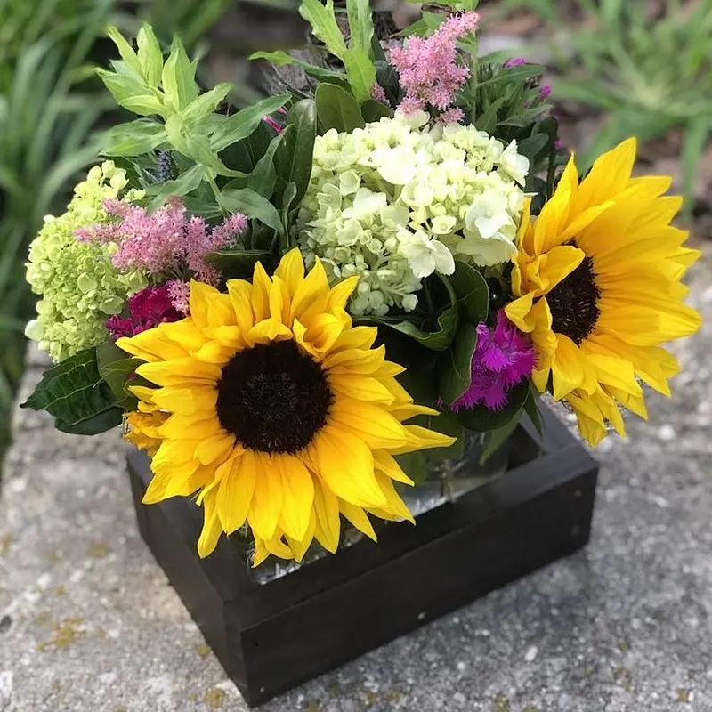 Farmhouse Wedding Box - Rustic BoxWood Planter Box