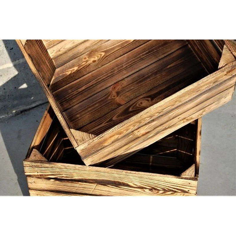 Amazon Hot Sale Handmade Rustic Crates Storage Box