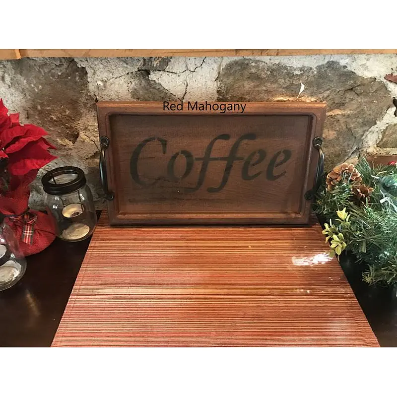Antique Style Wooden Serving Tray- White tray, Coffee/Snack Tray,Rustic Wooden Serving Tray