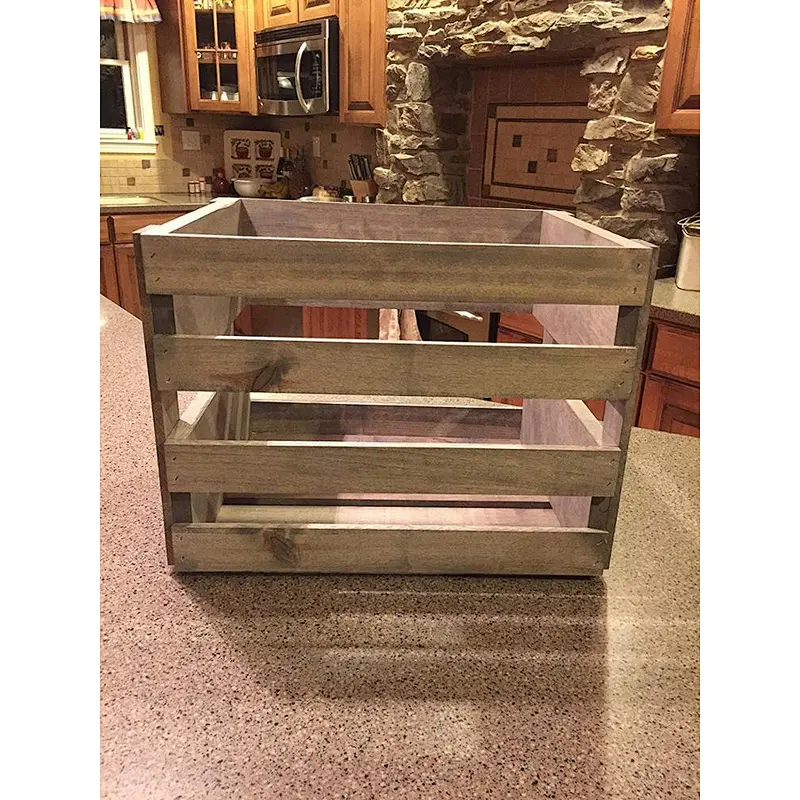 Rustic cheap wooden fruit crates for sale wooden storage crates Customized