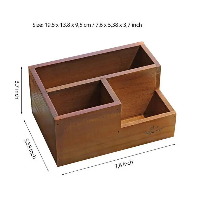 Small Wood Box Pot For Succulent Planter