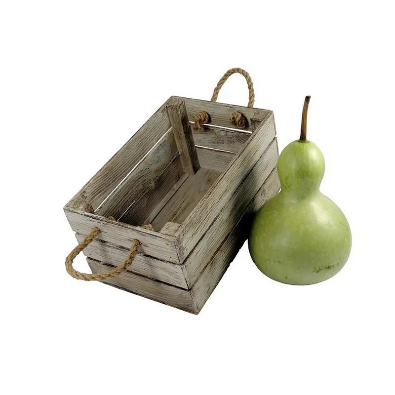 Rustic wholesale cheaper unfinished  wood crate storage fruit crate  wood for vegetable  Brown wooden crate vintage gift box
