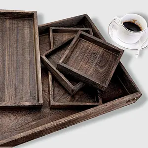 Unfinished Wood Trays Wood Serving Tray Wooden Ottoman Tray