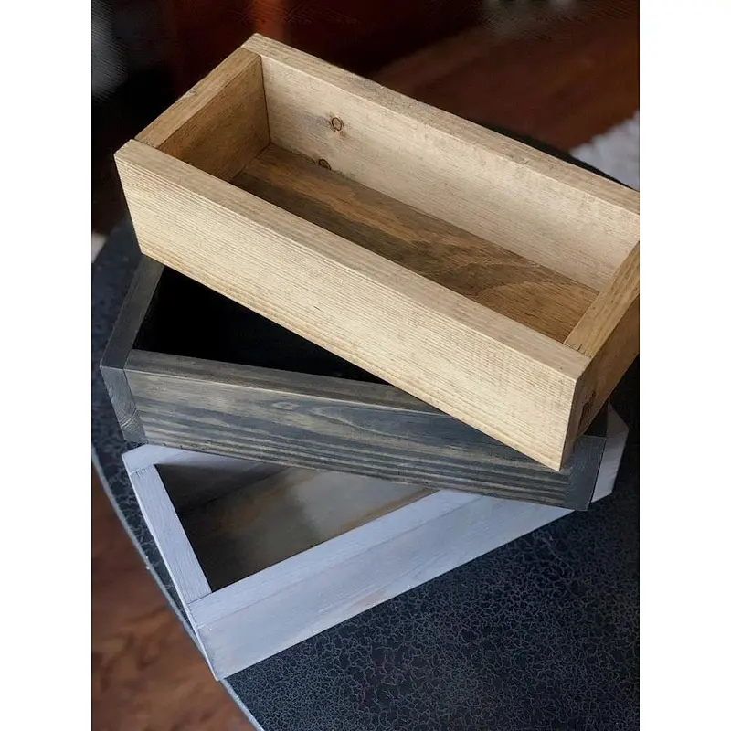 Rustic Medium Wood Planter Box Wedding Decor, Wedding Decor, Rustic Wedding Centerpiece