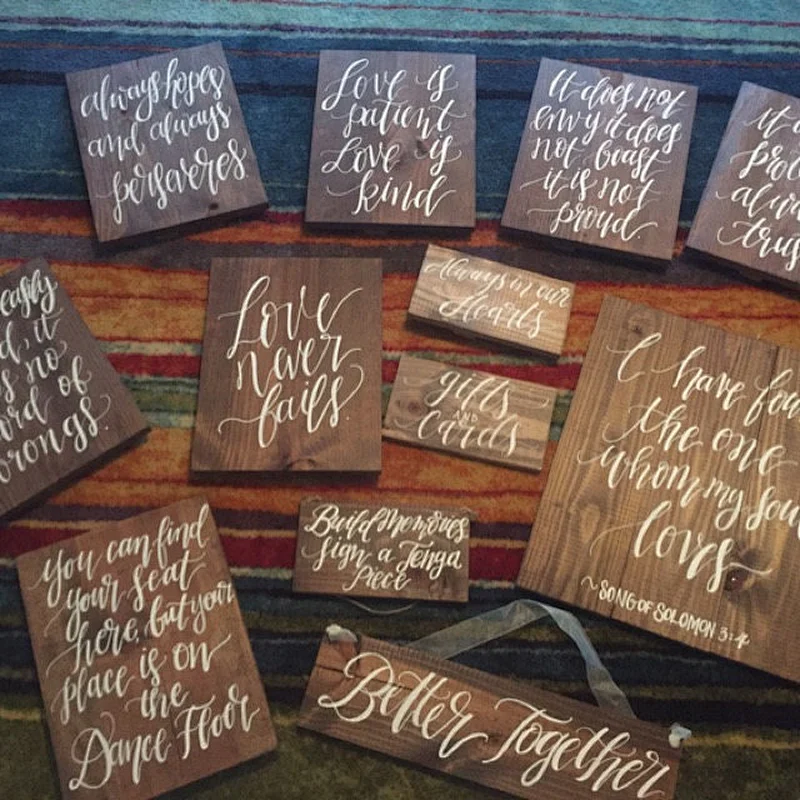 Rustic Custom Blank wood sign unfinished wood sign supplies make your own sign Ceremony Signage