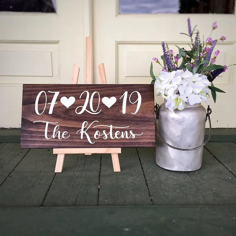 Home Decor Wood Wedding Sign wooden sign plaque blank wooden signs with sayings  wood signs to decorate walls