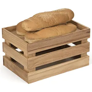 Wood Crafted Premium Kitchen Crates & Mover | Fruits & Vegetables-Showcase a selection of baked break or fruit