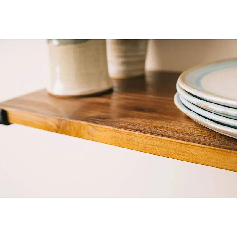 Home Decor Rustic Floating Shelves: Industrial Wall Mounted Shelving, Real Farmhouse Wood Shelf, (Dark Pine) Shelf