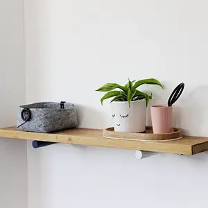Hot Home Decor Wall Shelf Custom Book Shelf Wooden Wall Mounted white wall shelf