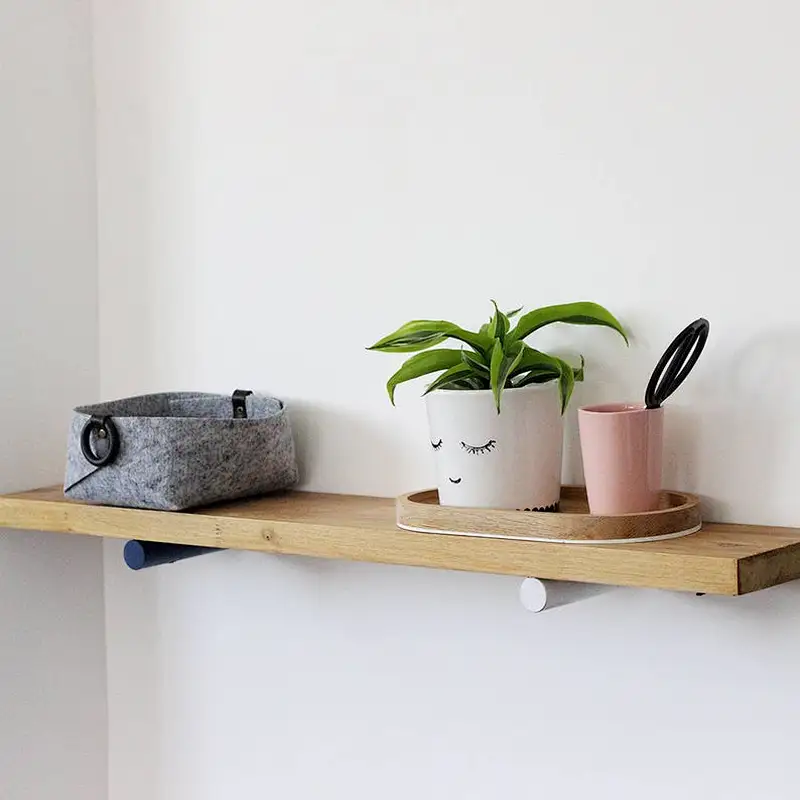 Hot Home Decor Wall Shelf Custom Book Shelf Wooden Wall Mounted white wall shelf