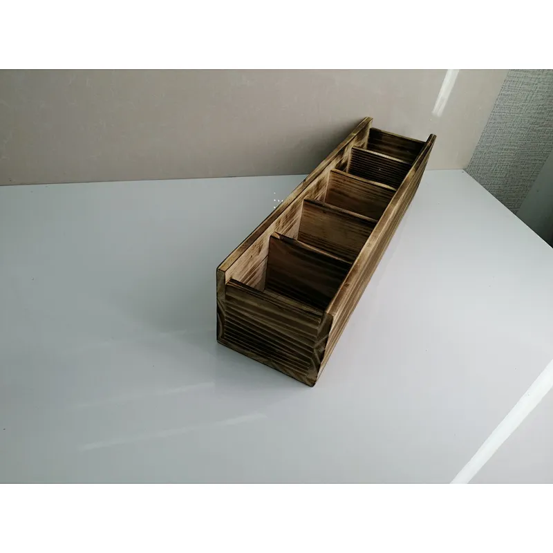 Hot sale rustic wooden flower planter pot